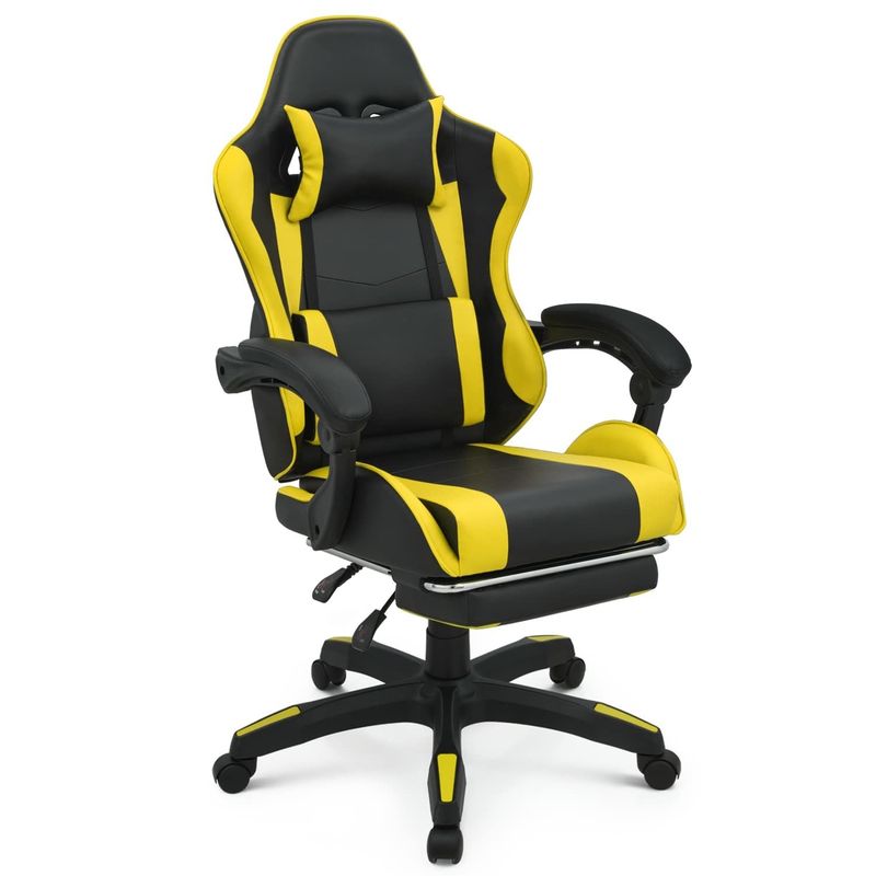 Emballage du courrier Chaise de jeu pour ordinateur personnalisée en couleur avec repose-tête et support lombaire