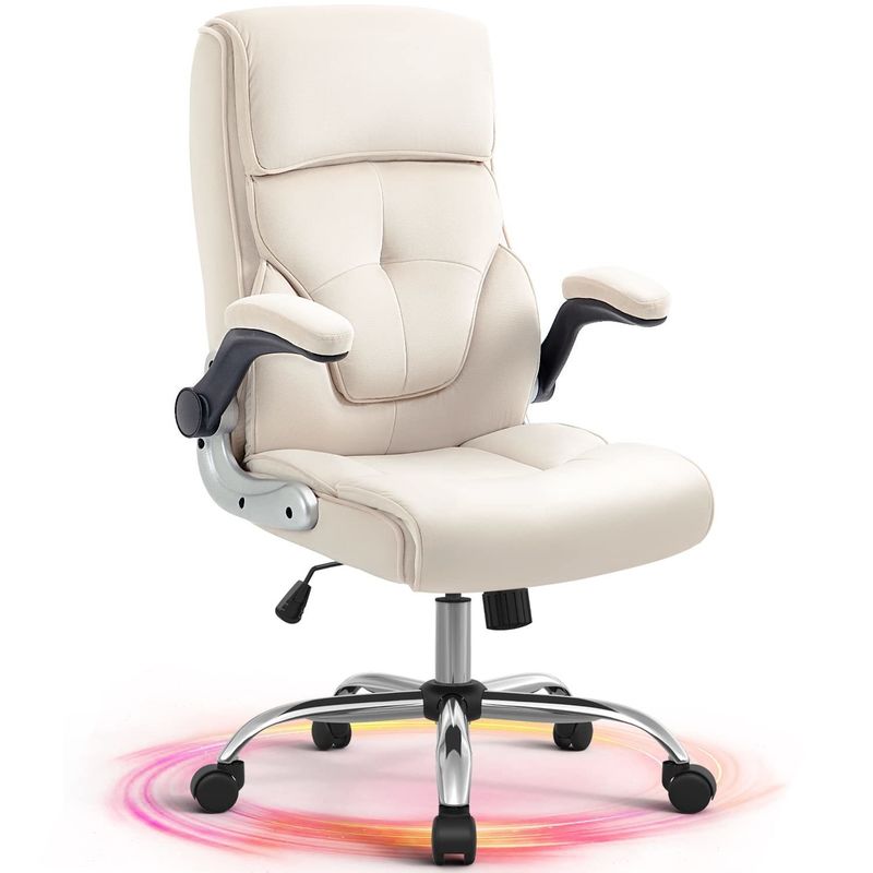 Chaise pivotante de couleur personnalisée Tissu de lin Chaises de bureau de bureau pour votre bureau pour vos besoins