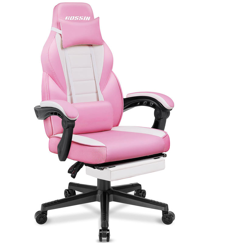 Personnaliser la chaise de jeu de style de course avec repose-pieds et repose-tête 21.7 &quot;D x 27.2&quot;W x 47&quot;H