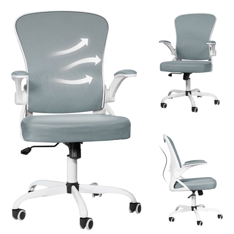 Chaise de bureau en treillis réglable en hauteur pour la maison 21&quot;D x 24&quot;W x 43&quot;H