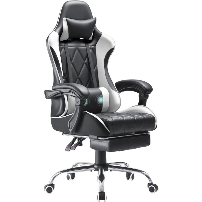 Chaise d'ordinateur à 360 degrés et réglable en hauteur Chaise de jeu vidéo ergonomique à dos haut