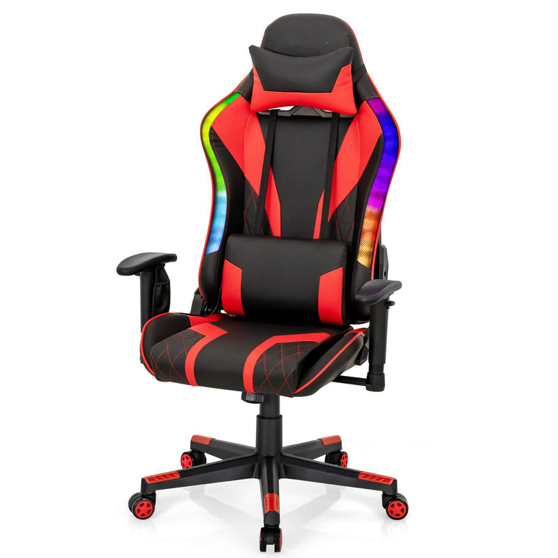 Chaise de jeu ergonomique réglable de soutien lombaire pour adultes