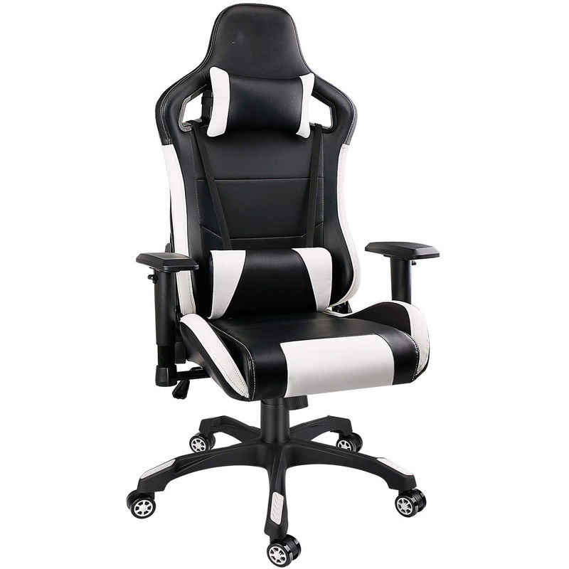 Une chaise de course en cuir en PU à dos élevé de design moderne