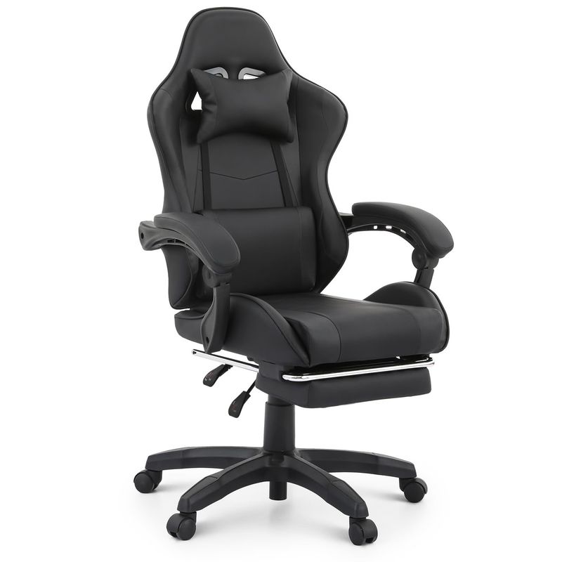 Assise en mousse d'emballage du courrier soutien lombaire fauteuil de course ergonomique avec repose-pieds de ALINUNU