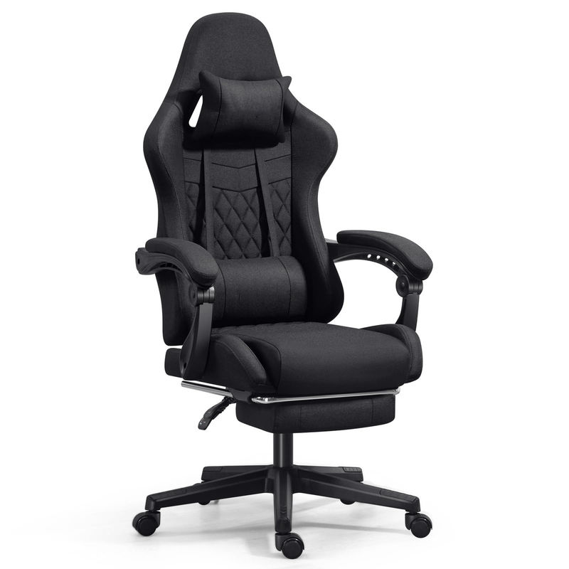 Chaise de jeu informatique personnalisée de couleur ergonomique réglable avec repose-pieds et massage
