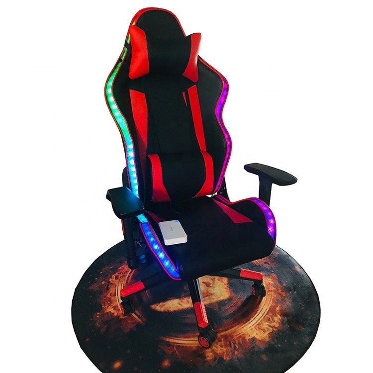 Chaise de jeu LED RVB Chaise roulante pivotante confortable et professionnelle pour le commerce