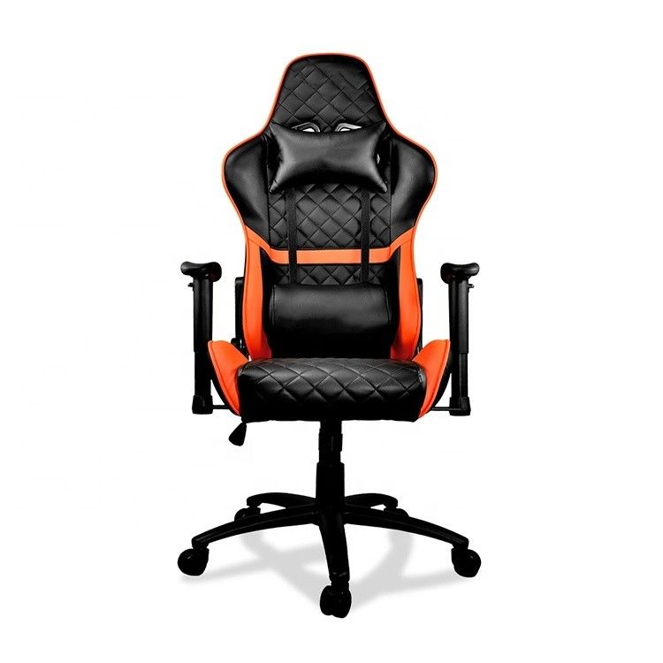 Chaise de bureau haute pivotante réglable pour les joueurs en cuir de style course Chaises modernes