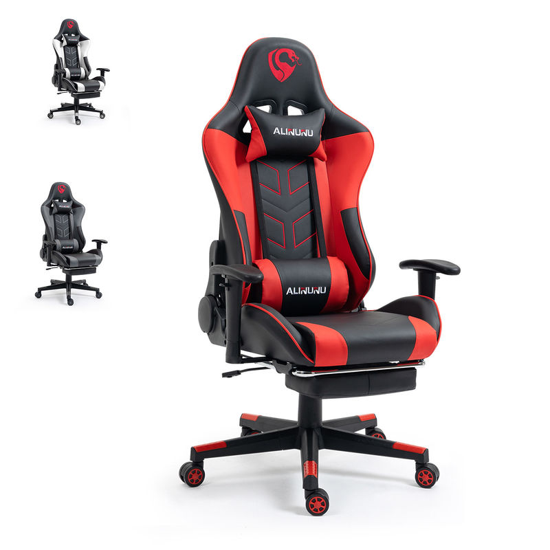 Amenez votre jeu à un niveau supérieur avec la chaise de jeu et le repose-pieds ALINUNU High Back