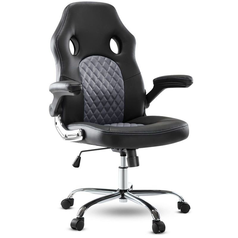 Chaise de bureau ergonomique à 3 ascenseurs à gaz avec accoudoirs rembourrés et couleur personnalisée