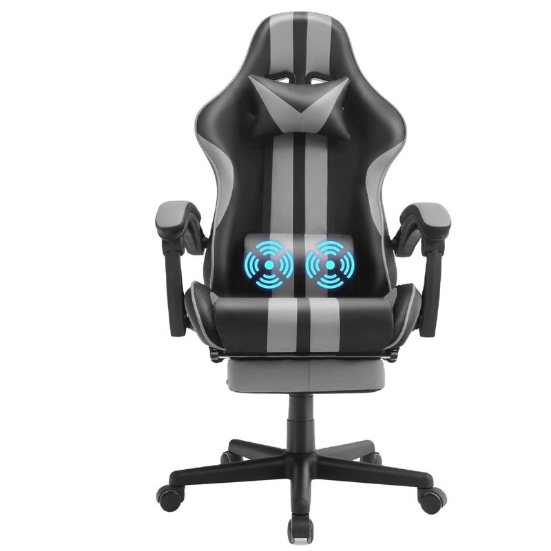 Chaise de jeu de style de course avec repose-pieds repose-tête et soutien lombaire Couleur personnalisée
