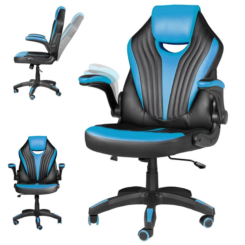 Une chaise pivotante réglable en hauteur, parfaite pour votre station de jeu ou de travail.