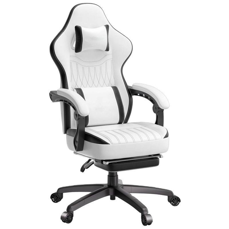 Chaise de jeu de salle d'ordinateur avec coussin à ressort de poche de 19,3&quot;D x 20,1&quot;W x 50&quot;H Taille