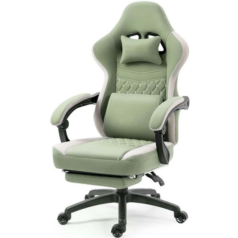 Chaise de bureau avec gel pad reposant les bras et les pieds