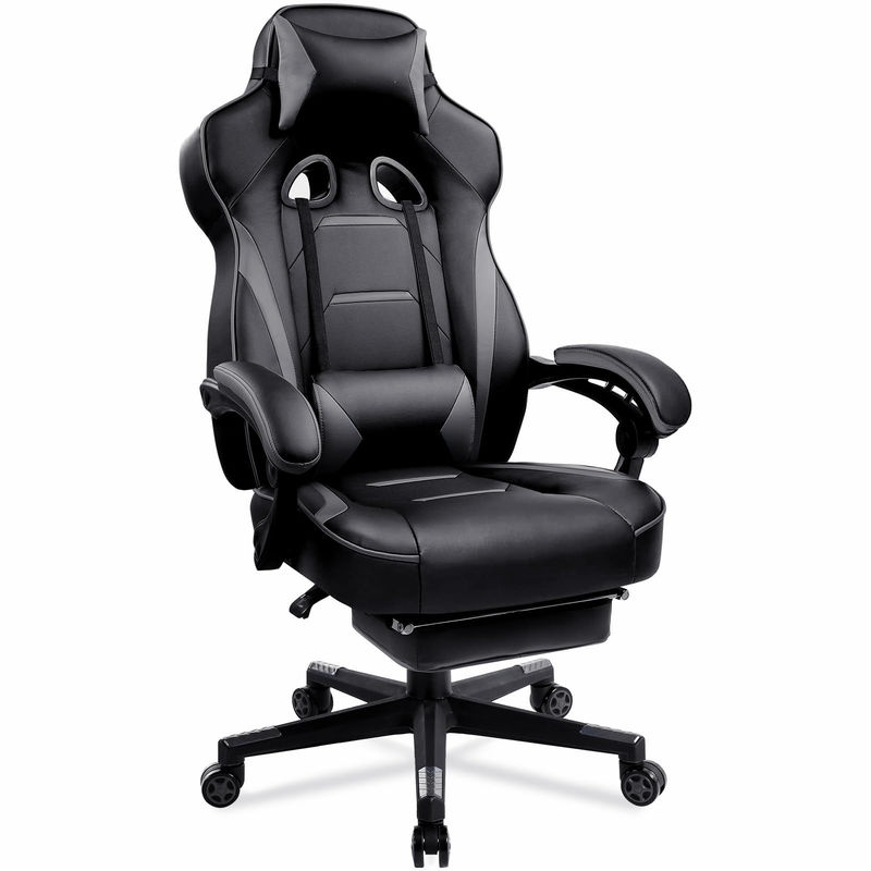27.16&quot;D x 20.66&quot;W x 47.24&quot;H dans une chaise de jeu ergonomique avec pied et pied